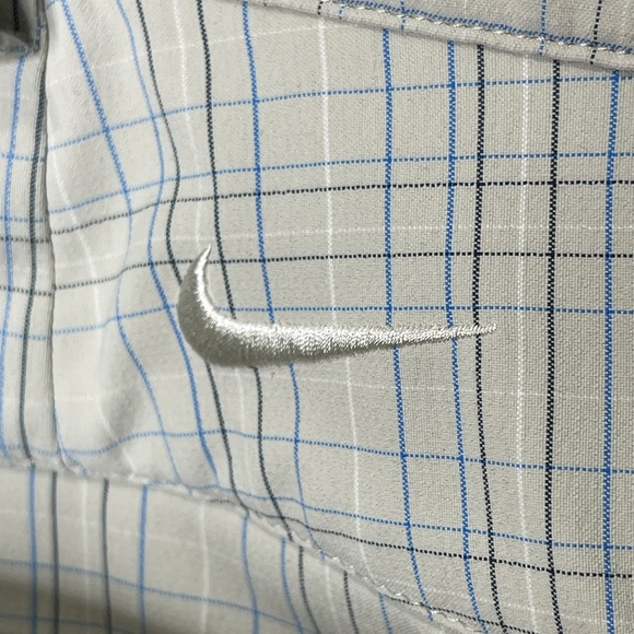 Nike Golf DRI-FIT Men's Plaid Shorts 34 Gray Plaid - Picture 3 of 9